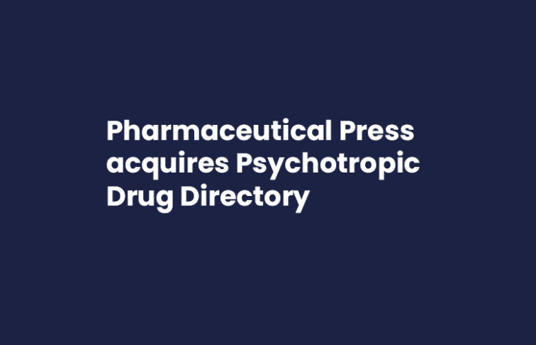 Pharmaceutical Press acquires Psychotropic Drug Directory